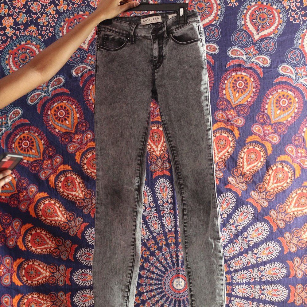 Black Acid Wash Jeans